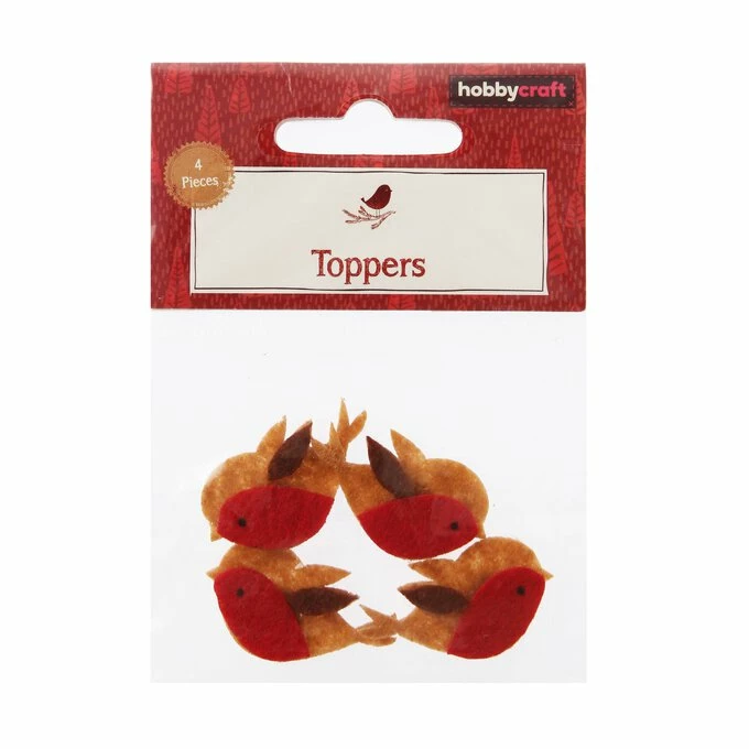 Best Pirce ๐ Hobbycraft Robin Felt Toppers 4 Pack ๐ 6 Best Pirce ๐ Hobbycraft Robin Felt Toppers 4 Pack ๐ - Image 4
