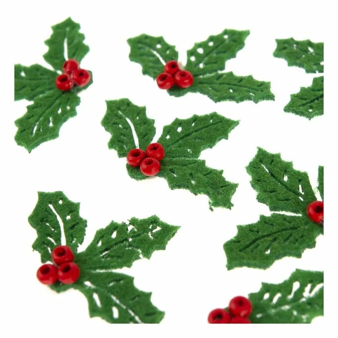 Outlet ๐ฅฐ Hobbycraft Holly And Berry Bead Felt Toppers 8 Pack โญ 4 Outlet ๐ฅฐ Hobbycraft Holly And Berry Bead Felt Toppers 8 Pack โญ - Image 2