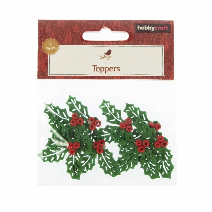 Outlet ๐ฅฐ Hobbycraft Holly And Berry Bead Felt Toppers 8 Pack โญ 6 Outlet ๐ฅฐ Hobbycraft Holly And Berry Bead Felt Toppers 8 Pack โญ - Image 4