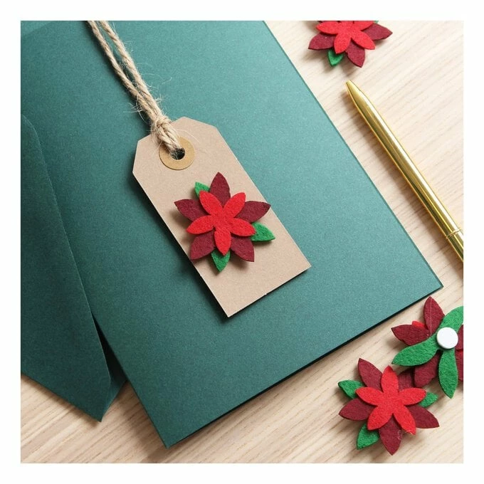 Best Sale ๐ฏ Hobbycraft Poinsettia Felt Toppers 4 Pack ๐ 4 Best Sale ๐ฏ Hobbycraft Poinsettia Felt Toppers 4 Pack ๐ - Image 2