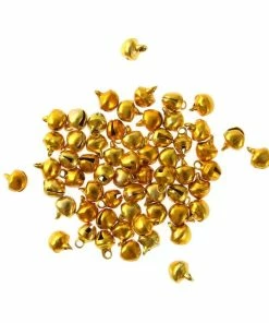 Outlet 🥰 Hobbycraft Gold Mini Bells 60 Pack ✨