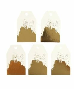 Best deal 🎁 Hobbycraft Gold Splash Card Topper Tags 5 Pack 🔥