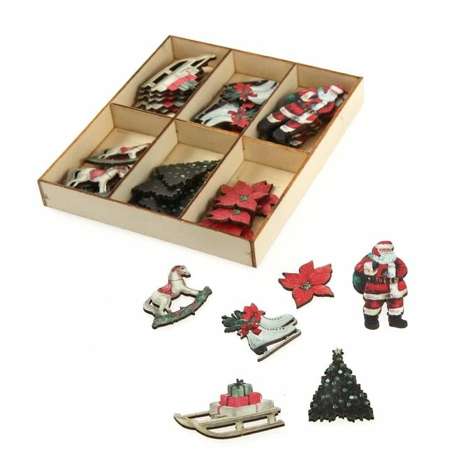Coupon 🔔 Hobbycraft Traditional 🎅 Christmas Wooden Topper Set 36 Pieces 🔔 3 Coupon 🔔 Hobbycraft Traditional 🎅 Christmas Wooden Topper Set 36 Pieces 🔔
