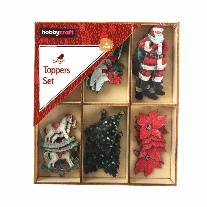 Coupon 🔔 Hobbycraft Traditional 🎅 Christmas Wooden Topper Set 36 Pieces 🔔 6 Coupon 🔔 Hobbycraft Traditional 🎅 Christmas Wooden Topper Set 36 Pieces 🔔 - Image 4