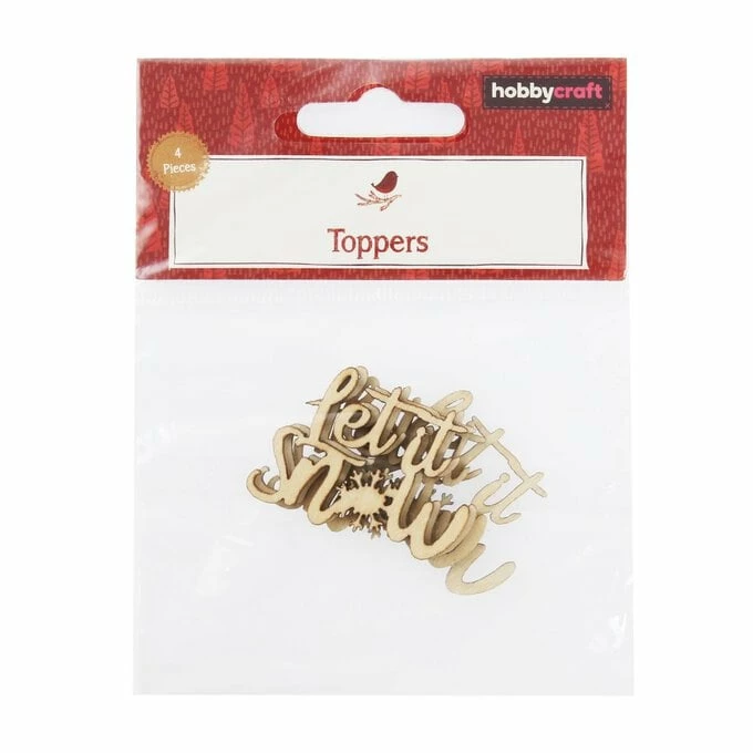 Best Pirce ๐ Hobbycraft Let It Snow Wooden Toppers 4 Pack ๐ฅ 6 Best Pirce ๐ Hobbycraft Let It Snow Wooden Toppers 4 Pack ๐ฅ - Image 4