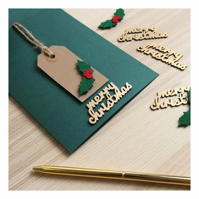 Outlet ๐ Hobbycraft Gold Merry โ Christmas Wooden Toppers 5 Pack ๐ 4 Outlet ๐ Hobbycraft Gold Merry โ Christmas Wooden Toppers 5 Pack ๐ - Image 2