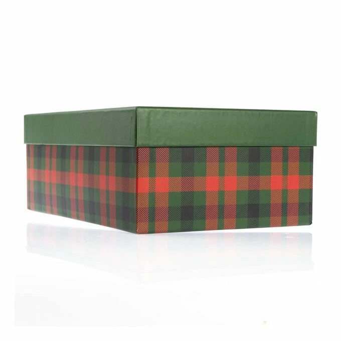 Hot Sale 🧨 Hobbycraft Red And Green Tartan Gift Box 28cm X 20cm X 10cm ⭐ 4 Hot Sale 🧨 Hobbycraft Red And Green Tartan Gift Box 28cm X 20cm X 10cm ⭐ - Image 2