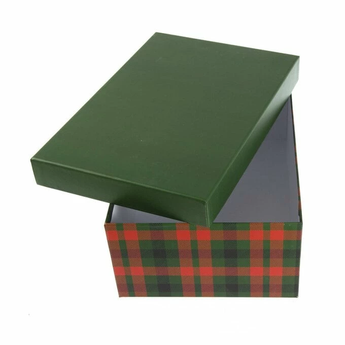 Hot Sale 🧨 Hobbycraft Red And Green Tartan Gift Box 28cm X 20cm X 10cm ⭐ 3 Hot Sale 🧨 Hobbycraft Red And Green Tartan Gift Box 28cm X 20cm X 10cm ⭐