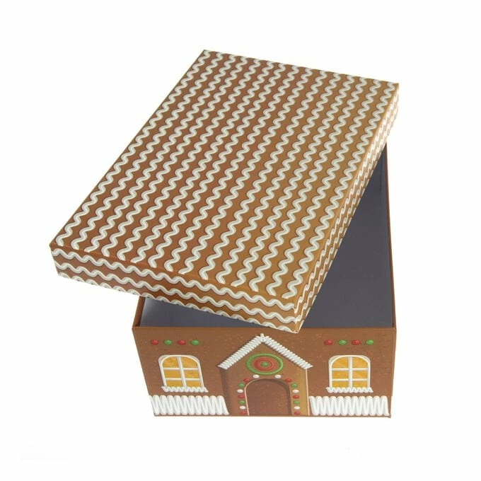 Discount 🥰 Hobbycraft Gingerbread House Gift Box 28cm X 20cm X 10cm 🧨
