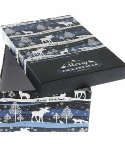 Flash Sale ✨ Hobbycraft Winter Woodland Gift Box 28cm X 20cm X 10cm 🧨