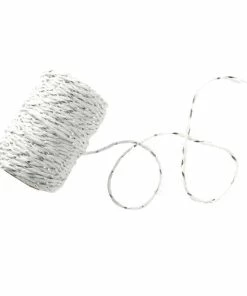 Outlet ๐งจ Hobbycraft White And Silver Twine 27m ๐