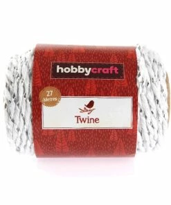 Outlet ๐งจ Hobbycraft White And Silver Twine 27m ๐ 9 Outlet ๐งจ Hobbycraft White And Silver Twine 27m ๐ -Hobbycraft Shop 658673 1000 4 Twine Silver White