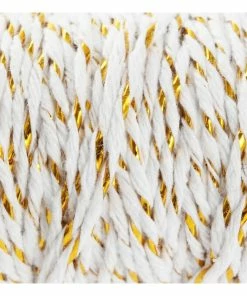 Brand new 🔥 Hobbycraft White And Gold Twine 27m ✔️ -Hobbycraft Shop 658677 1000 3 Twine White Gold