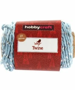 Cheap 🛒 Hobbycraft Blue And Silver Twine 27m 😉 -Hobbycraft Shop 658678 1000 4 Twine Blue Silver