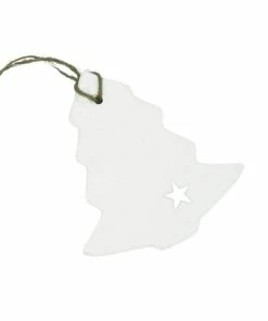 Deals 👏 Hobbycraft Hanging Ceramic Star Detail Tree Decoration 9cm 🧨