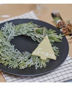 Alternative view of Best reviews of 🌟 Hobbycraft Hanging Ceramic Triangle Tree Decoration 10cm 👍