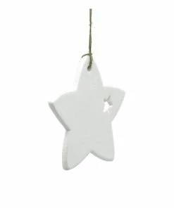Alternative view of Discount 🎉 Hobbycraft Mini Star Detail Ceramic Star Decoration 9cm 🤩