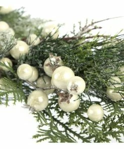 Alternative view of Top 10 🎁 Hobbycraft Snowy Fir Cone And Berry Branch 77cm 🔔