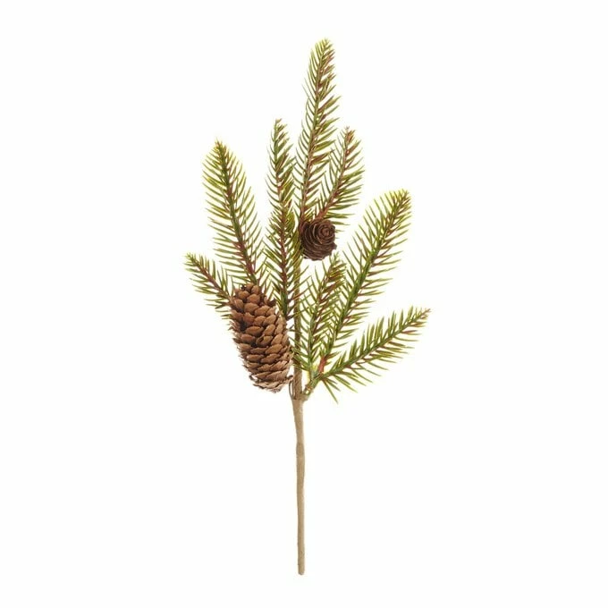 Promo ✔️ Hobbycraft Green Fir Cone Pick 36cm 😉 3 Promo ✔️ Hobbycraft Green Fir Cone Pick 36cm 😉