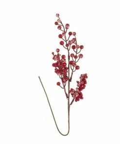 Best Pirce 😀 Hobbycraft Red Berry Branch 50cm ✨
