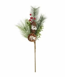 Best reviews of 😉 Hobbycraft Snowy Fir Cone With Berries Stem 51cm 👍