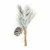 Budget 🌟 Hobbycraft Snowy Fir Cone Pick 40.5cm 🔔 -Hobbycraft Shop 659128 1000 1 christmas fir cone fern pick decoration snow