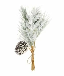 Budget 🌟 Hobbycraft Snowy Fir Cone Pick 40.5cm 🔔