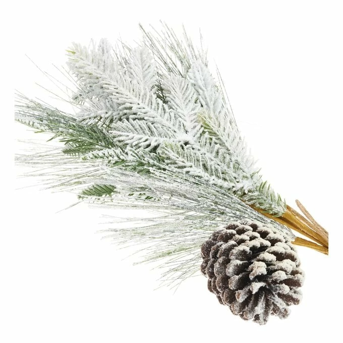 Budget 🌟 Hobbycraft Snowy Fir Cone Pick 40.5cm 🔔 4 Budget 🌟 Hobbycraft Snowy Fir Cone Pick 40.5cm 🔔 - Image 2