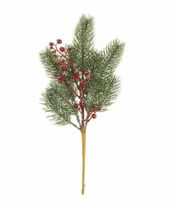 Coupon 😀 Hobbycraft Snowy Red Berry Pick 33cm 🎉