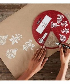 Hot Sale 😉 Hobbycraft 🎅 Christmas Decorations Stencil Wheel 20cm 👏