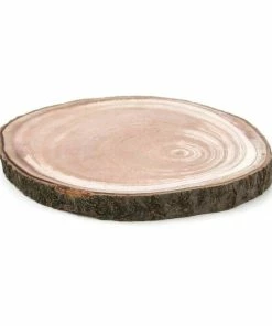 Discount 🎁 Hobbycraft Natural Wooden Slice 25cm ❤️