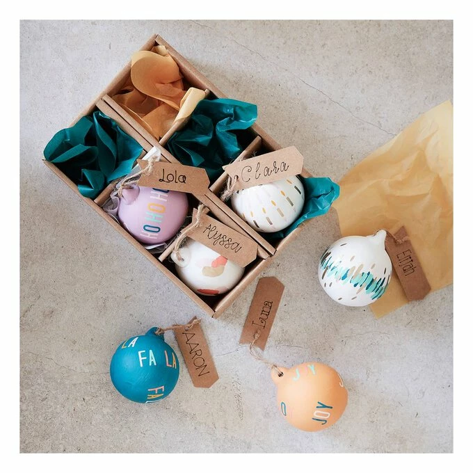 Flash Sale 😀 Hobbycraft Ceramic Baubles With Jute 6 Pack ✨ 6 Flash Sale 😀 Hobbycraft Ceramic Baubles With Jute 6 Pack ✨ - Image 4