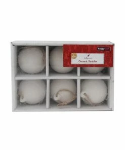 Flash Sale 😀 Hobbycraft Ceramic Baubles With Jute 6 Pack ✨ 17 Flash Sale 😀 Hobbycraft Ceramic Baubles With Jute 6 Pack ✨ -Hobbycraft Shop 659217 1000 8 christmas ceramic baubles pack 800