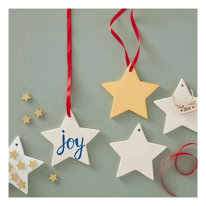 Discount 🤩 Hobbycraft Shine Together Hanging Ceramic Star Decoration 12cm ⭐ 4 Discount 🤩 Hobbycraft Shine Together Hanging Ceramic Star Decoration 12cm ⭐ - Image 2