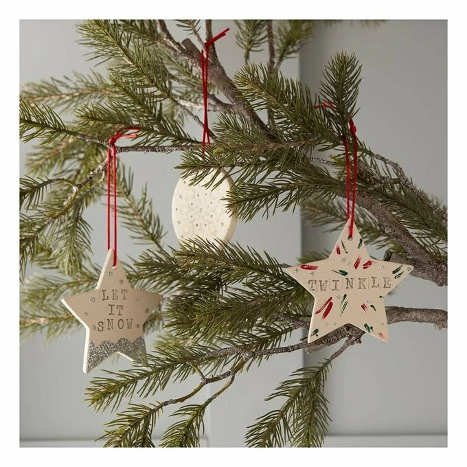 Discount 🤩 Hobbycraft Shine Together Hanging Ceramic Star Decoration 12cm ⭐ 5 Discount 🤩 Hobbycraft Shine Together Hanging Ceramic Star Decoration 12cm ⭐ - Image 3