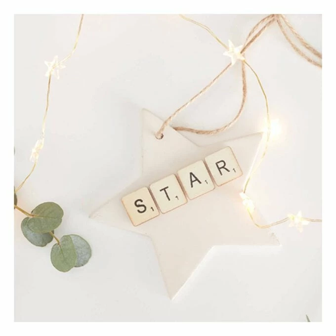 Discount 🤩 Hobbycraft Shine Together Hanging Ceramic Star Decoration 12cm ⭐ 6 Discount 🤩 Hobbycraft Shine Together Hanging Ceramic Star Decoration 12cm ⭐ - Image 4