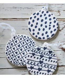 Best Sale 🛒 Hobbycraft Hanging Ceramic Bauble Decoration 9cm 🛒 -Hobbycraft Shop 659219 1000 3 christmas hanging decoration circle 800