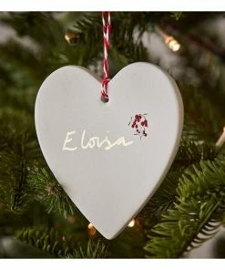 Buy 👍 Hobbycraft Hanging Ceramic Heart Decoration 10cm 🤩