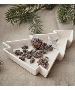 Alternative view of Best deal 😍 Hobbycraft Ceramic 🎄 Christmas Tree Tray 18.5cm 🎁