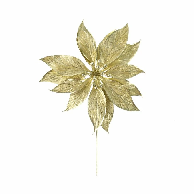 Best Pirce 𧨠Hobbycraft Gold Poinsettia Pick 28cm π 5 Best Pirce 𧨠Hobbycraft Gold Poinsettia Pick 28cm π - Image 3