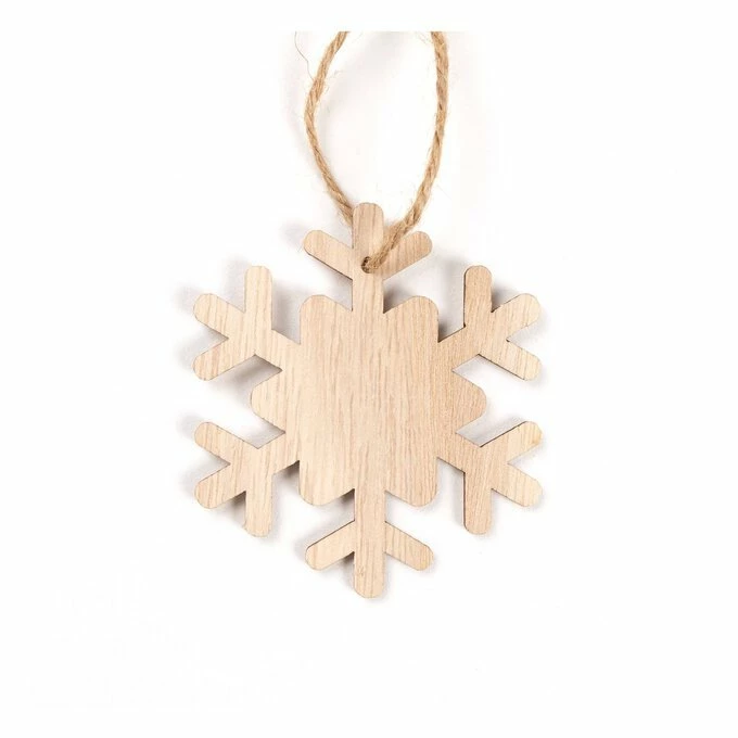 Discount π Hobbycraft Hanging Wooden Snowflake Decoration 8cm π 3 Discount π Hobbycraft Hanging Wooden Snowflake Decoration 8cm π