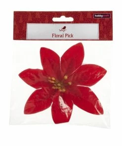 Discount ๐ฏ Hobbycraft Red Poinsettia Pick 14cm ๐งจ 7 Discount ๐ฏ Hobbycraft Red Poinsettia Pick 14cm ๐งจ -Hobbycraft Shop 659468 1000 3 christmas poinsettia small