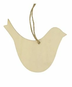 Promo ✨ Hobbycraft Hanging Wooden Bird Decoration 14cm 😉