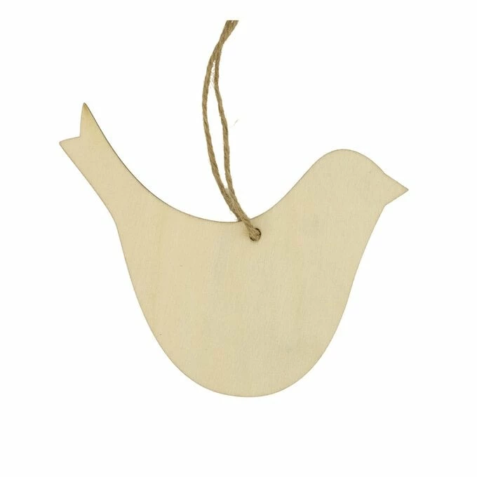 Promo โจ Hobbycraft Hanging Wooden Bird Decoration 14cm ๐ 3 Promo โจ Hobbycraft Hanging Wooden Bird Decoration 14cm ๐