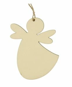 Outlet 🌟 Hobbycraft Hanging Wooden Angel Decoration 13cm 😍