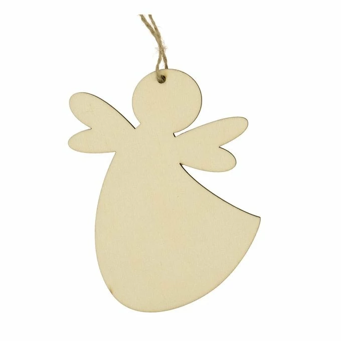 Outlet ๐ Hobbycraft Hanging Wooden Angel Decoration 13cm ๐ 3 Outlet ๐ Hobbycraft Hanging Wooden Angel Decoration 13cm ๐