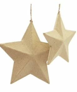 Best Sale 🧨 Hobbycraft Mache Hanging Star Decorations 2 Pack 🥰