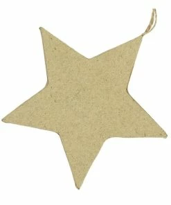 Alternative view of Best Pirce 🛒 Hobbycraft Mache Hanging Flat Star Decoration 11cm 🎉